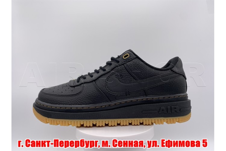 Nike Air Force 1 low Luxe Black Gum