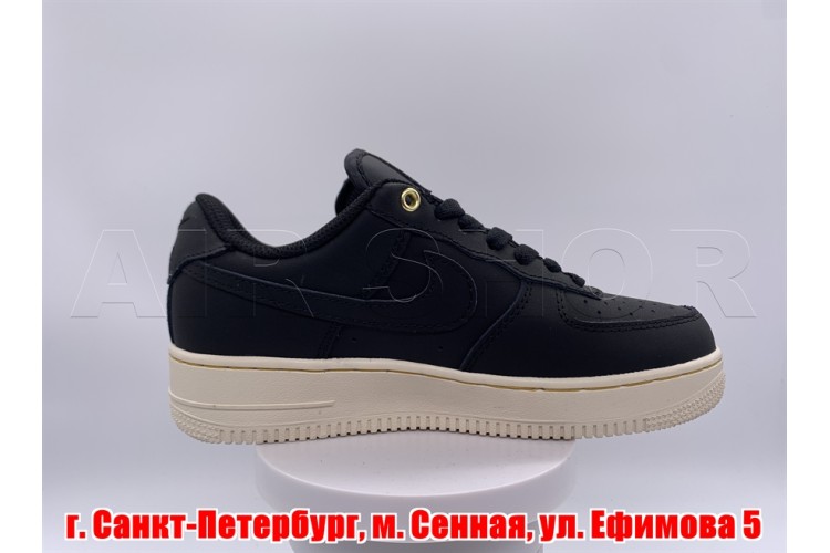 Nike Air Force 1 Black Leather