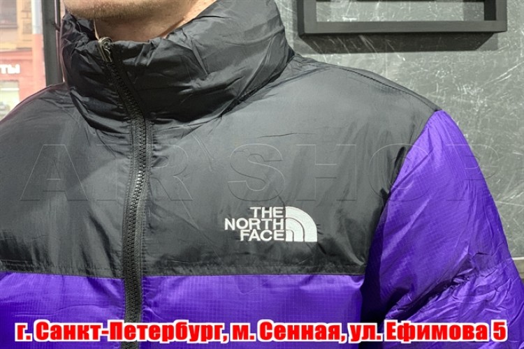 Куртка-пуховик The North Face 700 Purple Black	