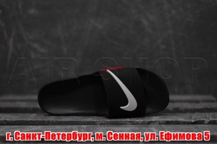 Nike Sandals black/ white/ red
